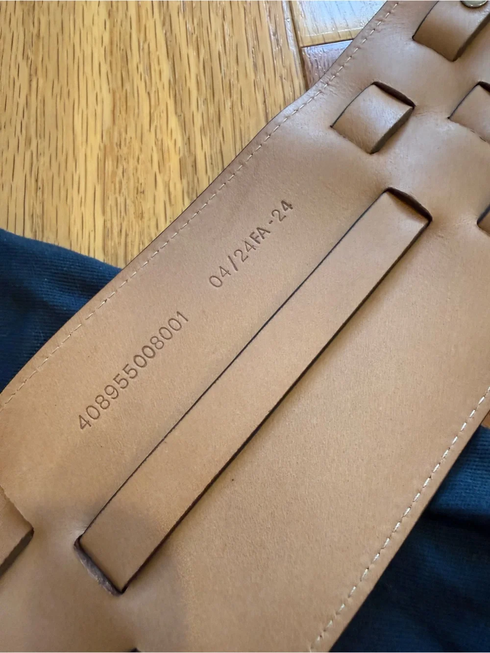 Ralph Lauren Collection Woven Calf-Suede Wide Waist Belt Brown RP$700